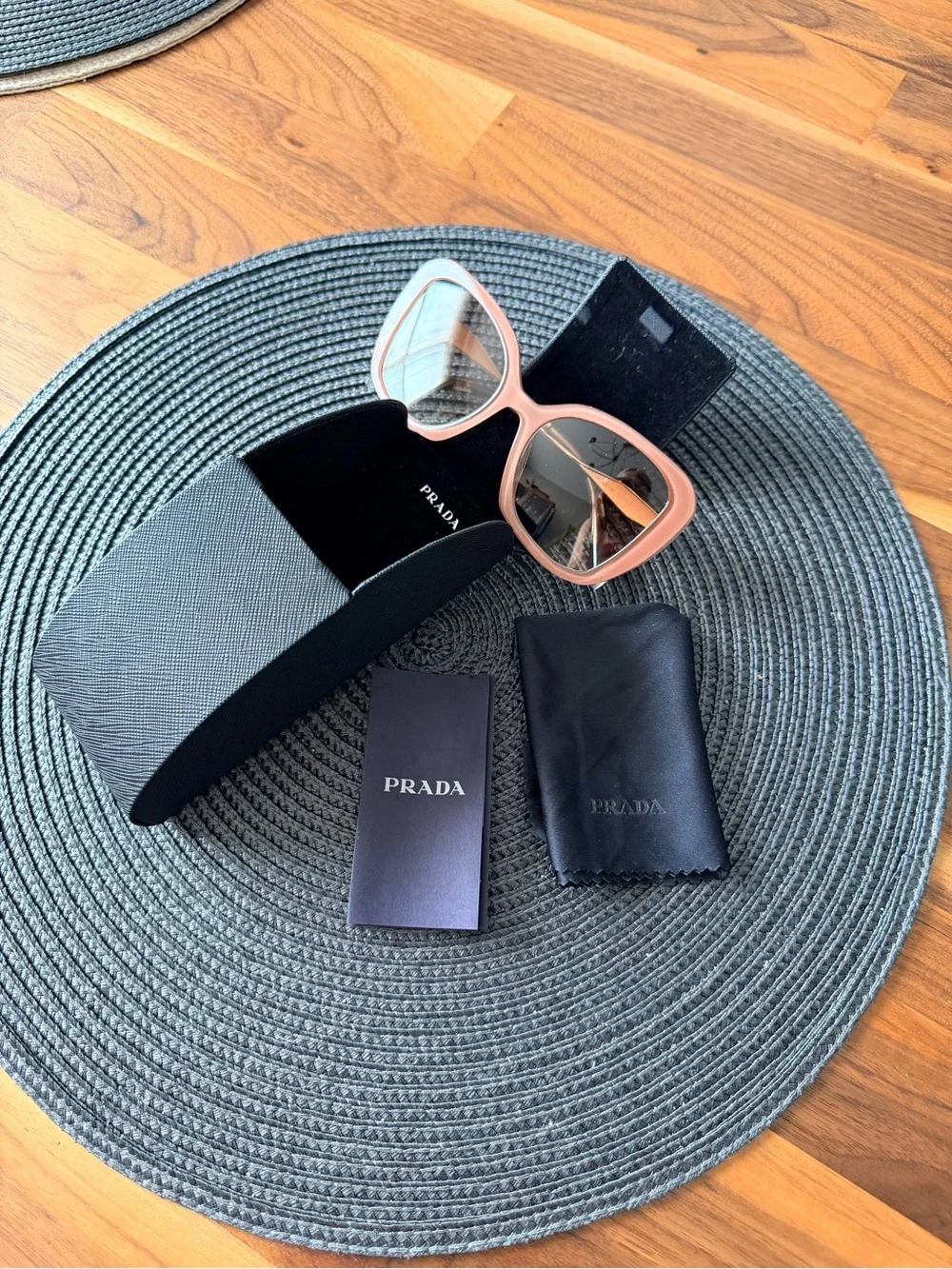 Prada Blush Cat-Eye Sunglasses with Tinted Lenses